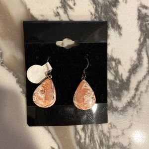 Natural stone earrings never worn